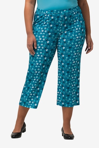 Ulla Popken Regular Broek in Blauw: voorkant