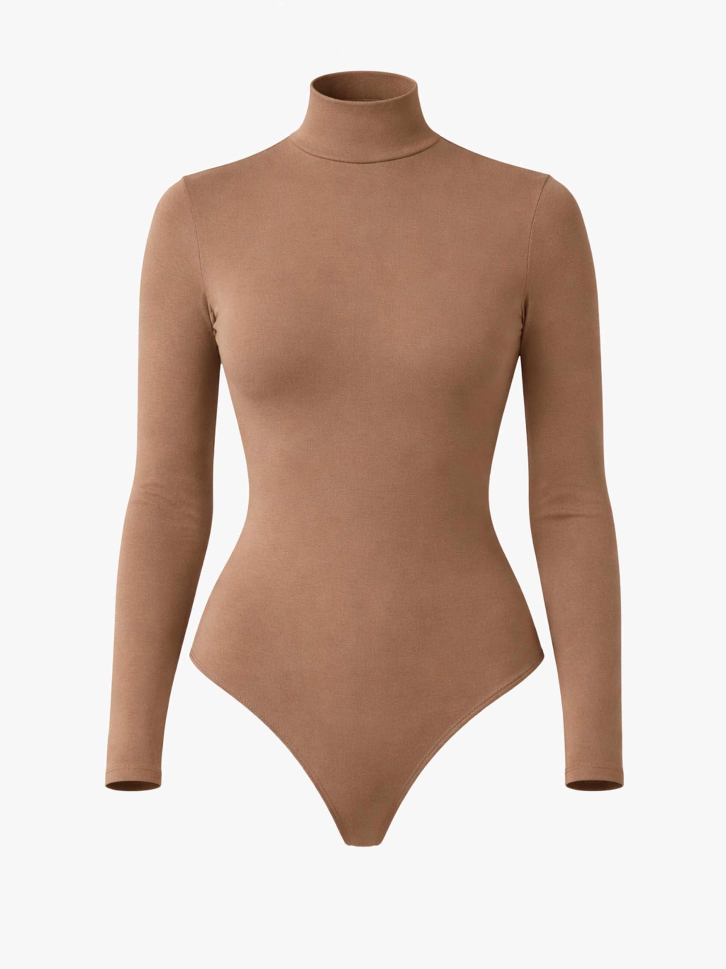 LEAFLETIC - Body 'Leafletic Women’s long sleeve high neck bodysuit' en marrón: frente