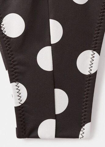 MANGO High neck Swimsuit in Brown