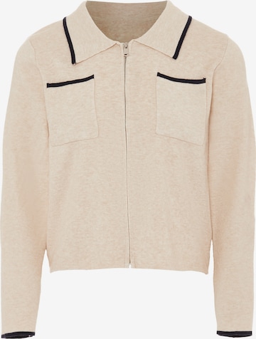 NAEMI - Casaco de malha em bege: frente