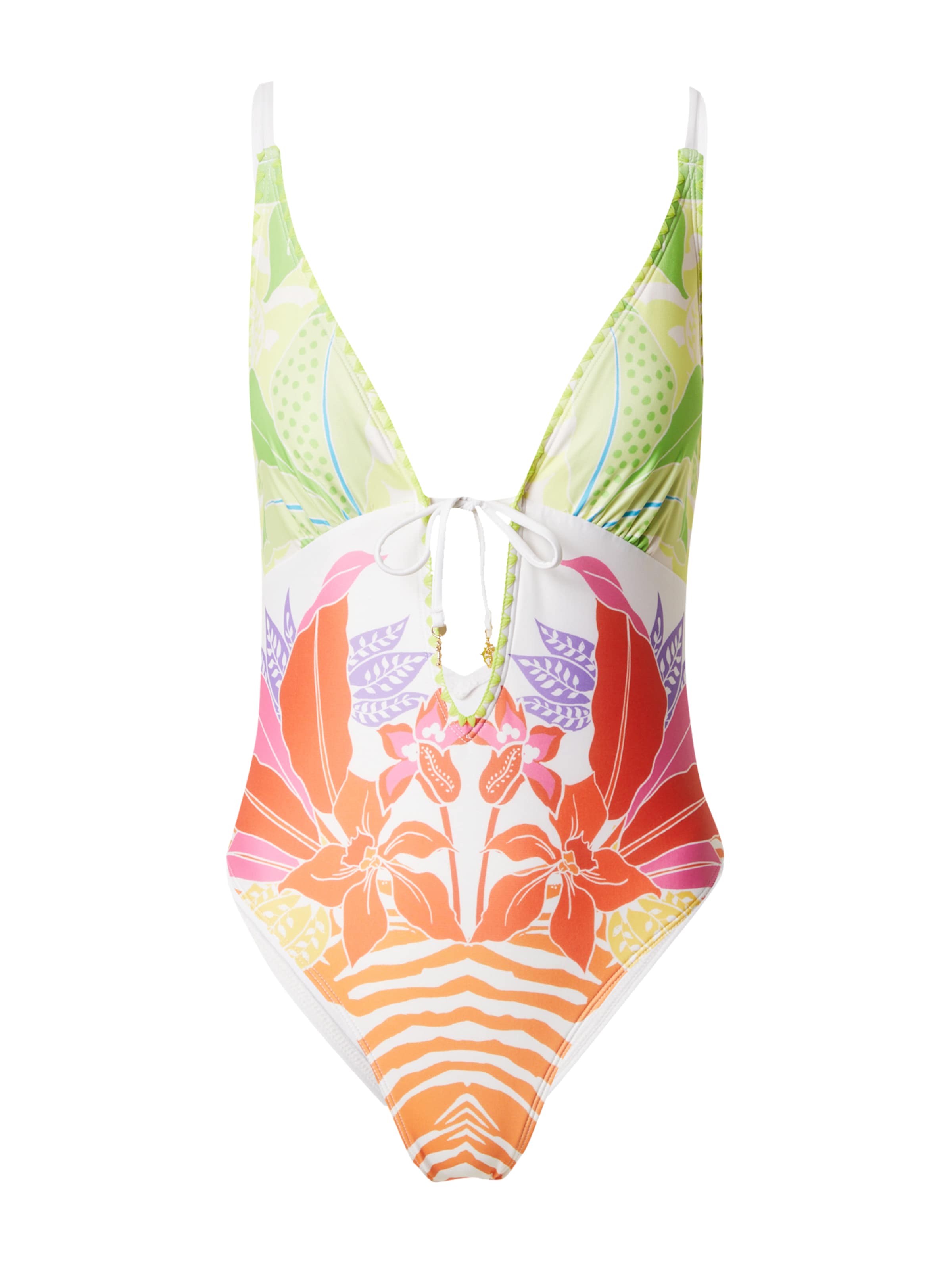 River Island Trikotni nedrčki Enodelne kopalke | mešane barve barva: sprednja stran