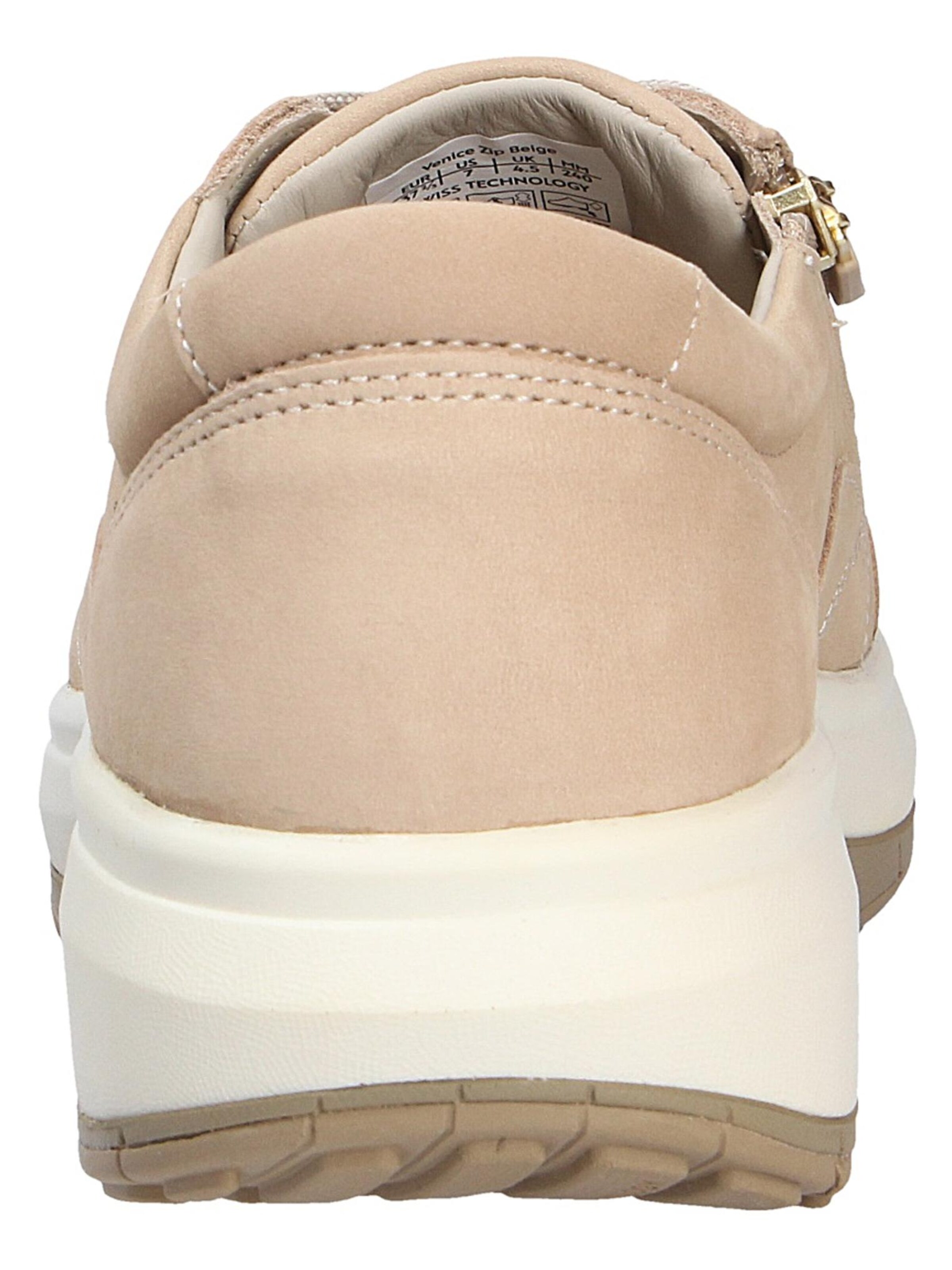 Joya Lace-Up Shoes 'VENICE ZIP BEIGE' in Beige