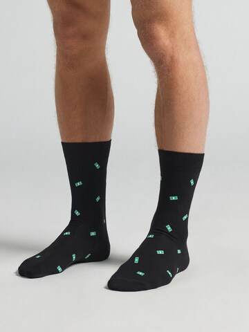 IUMAN Intimissimi Uomo Socks in Black: front