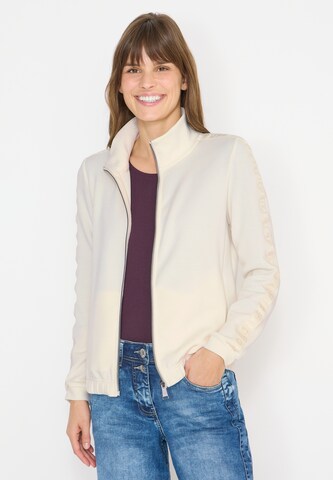 CECIL Knit Cardigan in Beige: front