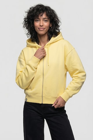 Veste de survêtement 'LivAK P' alife & kickin en jaune : devant