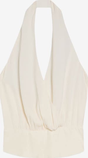 Bershka Toppi koossa XS värissä ecru, Tuotenäkymä