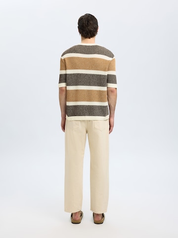 SELECTED HOMME Pullover 'SLHGINGER' in Beige