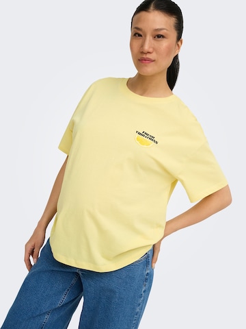Only Maternity Koszulka w kolorze żółty