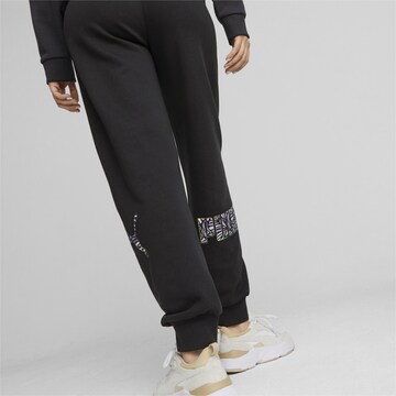 PUMA Tapered Workout Pants 'POWER MONARCH' in Black
