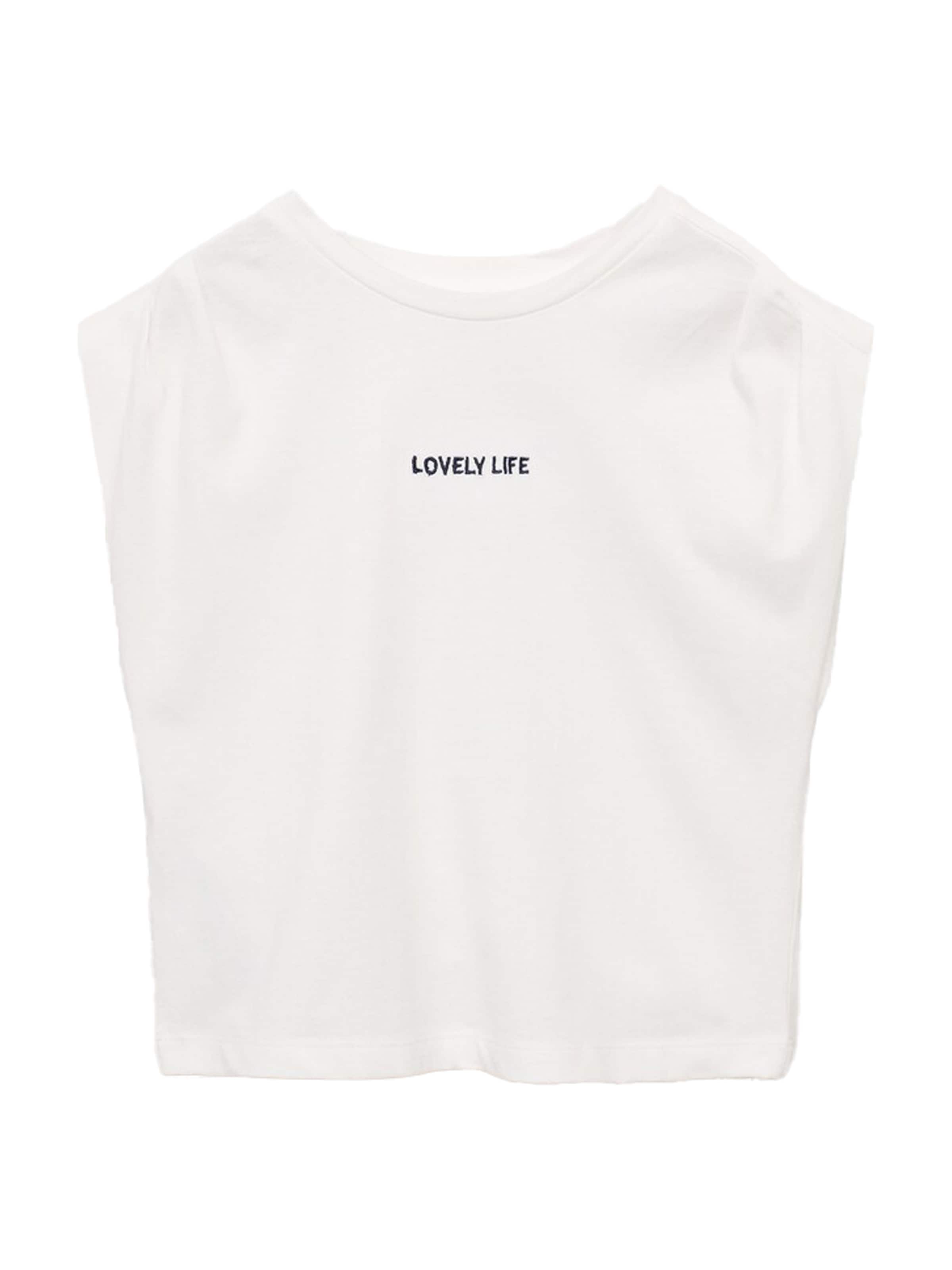 MANGO KIDS Overdel 'LOVELY' i hvid: forside