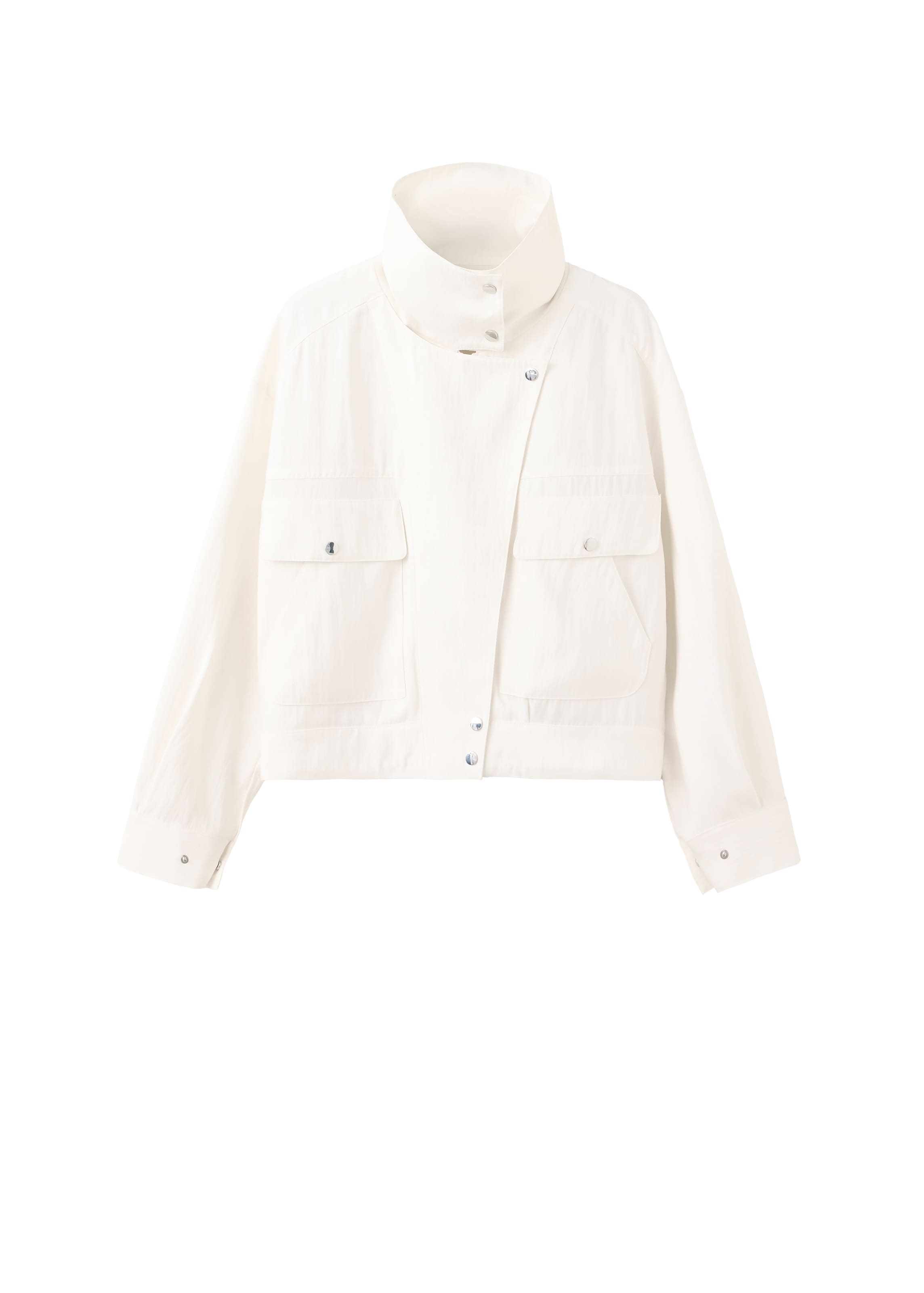 MANGO Jacke in Weiß: Vorderseite