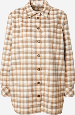 Louche Blouse 'MERIAM-CHECK' in Beige: front
