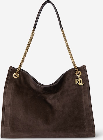 Lauren Ralph LaurenShopper torba - smeđa boja: prednji dio