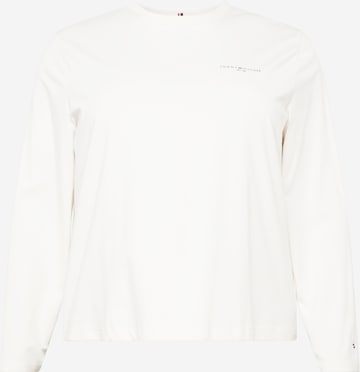 Tommy Hilfiger Curve Shirt in Beige: front