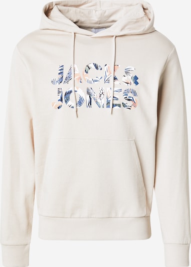 Megztinis be užsegimo 'JJEBryan' iš JACK & JONES, spalva – nebalintos drobės spalva / tamsiai mėlyna / persikų spalva / balta, Prekių apžvalga