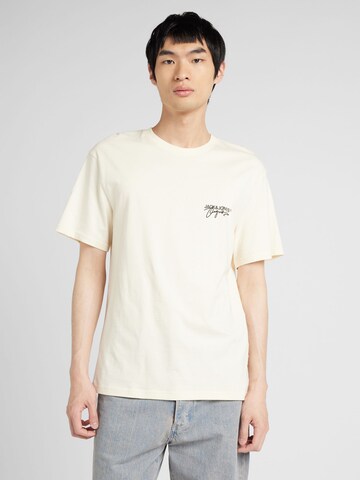 JACK & JONES T-shirt 'ARUBA' i beige