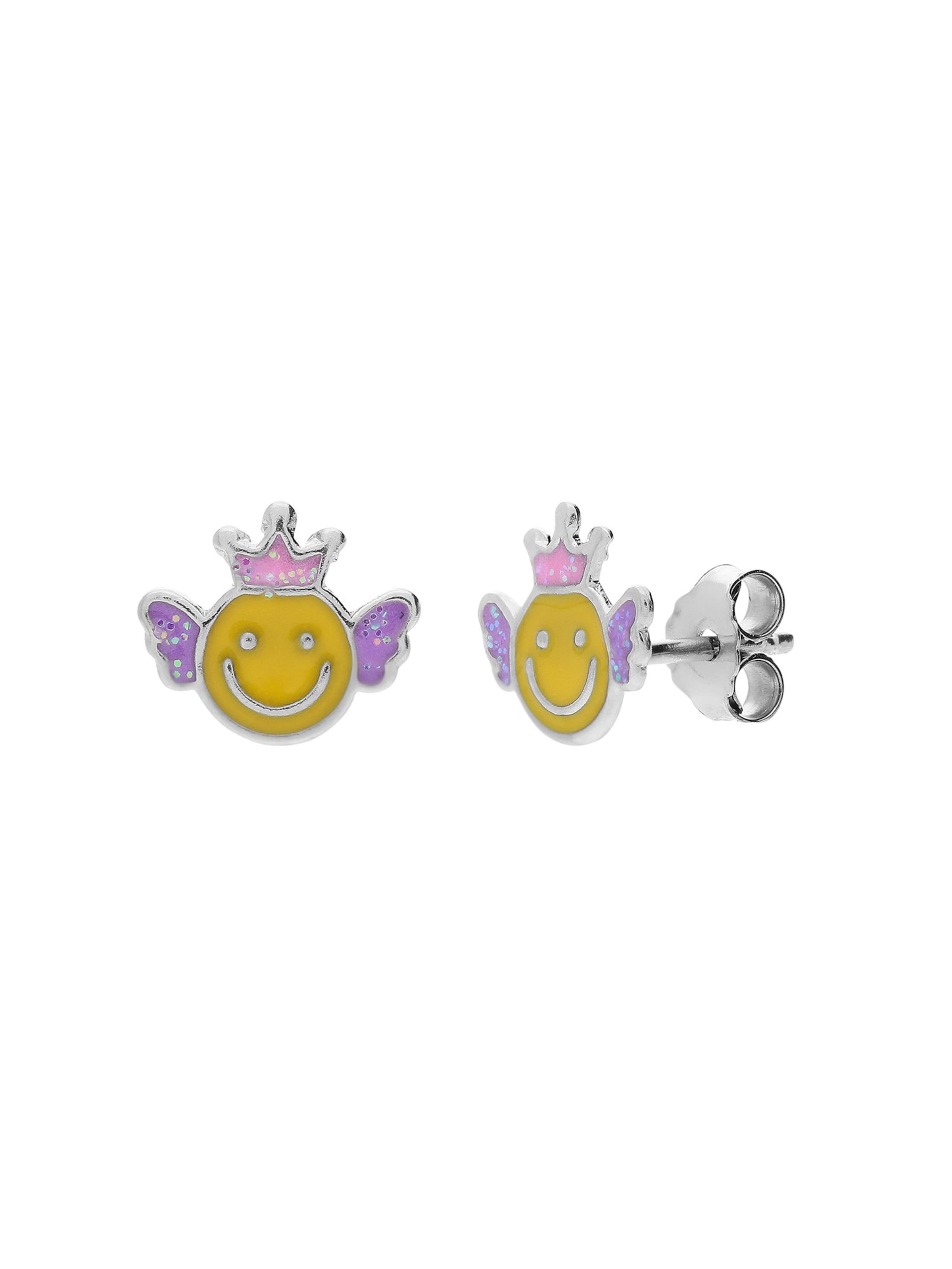 Lucardi Earrings in Silver: front
