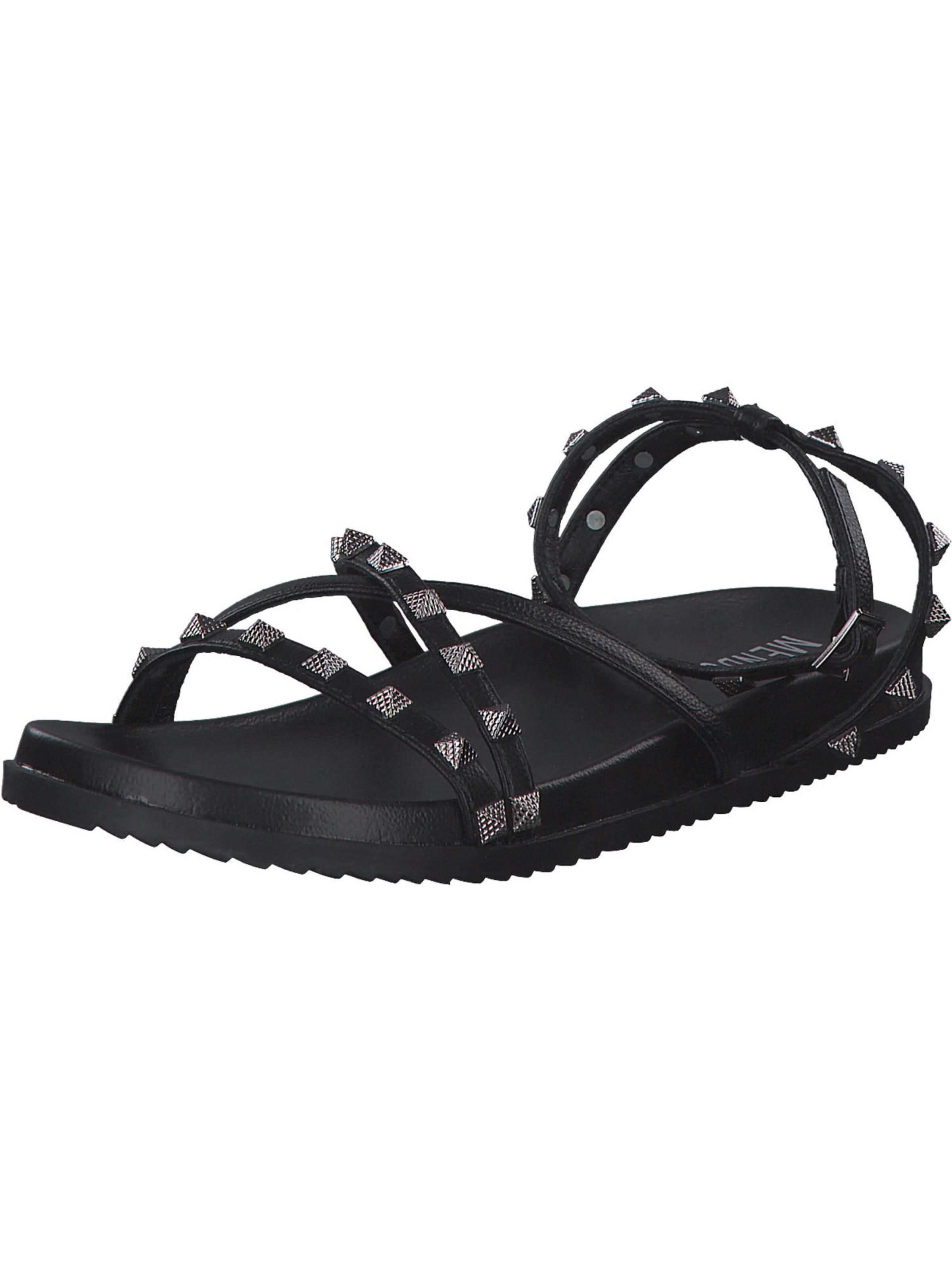 MENBUR Riemensandale in Schwarz: Vorderseite