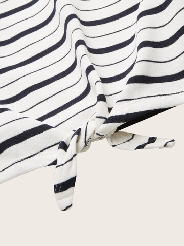 TOM TAILOR Sweatshirt in White