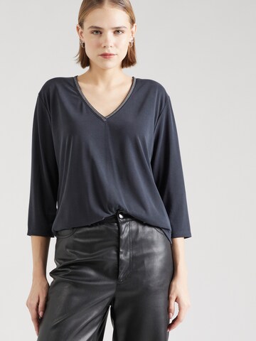 Key Largo Shirt 'ELENA' in Zwart: voorkant