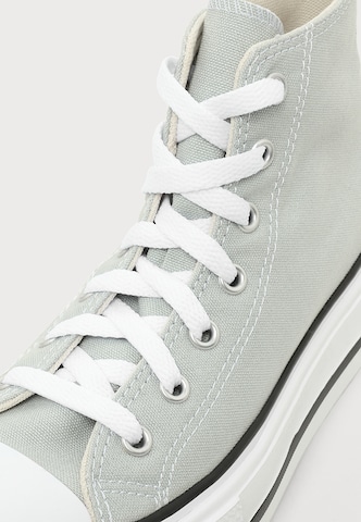 CONVERSE Superge 'CTAS LIFT DOUBLE STACK' | zelena barva