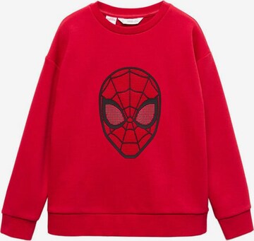 MANGO KIDS Sweatshirt 'spidered' in Rot: predná strana