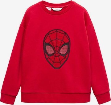 MANGO KIDS Sweatshirt 'spidered' i röd: framsida