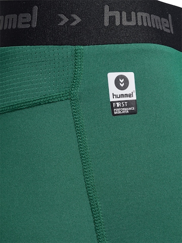 Hummel Skinny Sportbroek in Groen