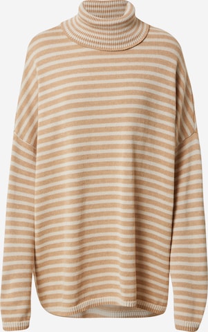 A LOT LESS Sweater 'Fleur' in Beige: front