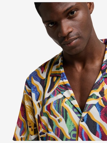Carlo Colucci Regular fit Button Up Shirt 'De Fanti' in Mixed colors