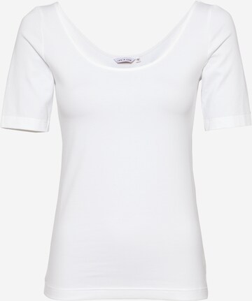 T-shirt 'Scoop' JAN 'N JUNE en blanc : devant