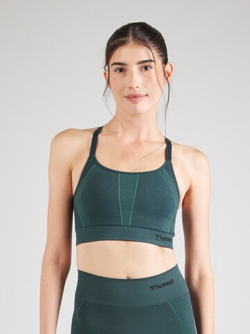 Hummel Bralette Sports bra 'MT POWER' in Green: front