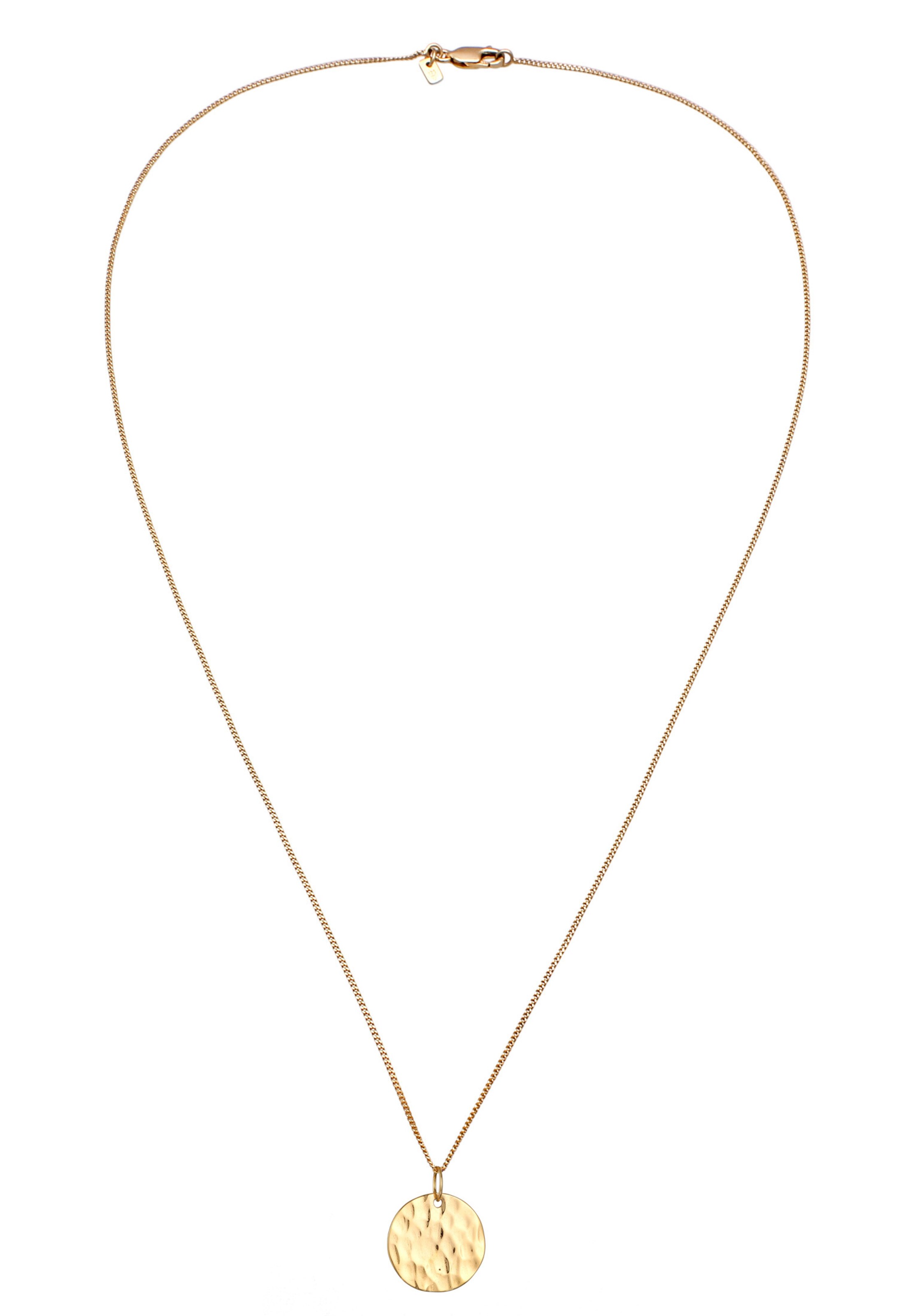 KUZZOI Halskette 'Plättchen' in Gold