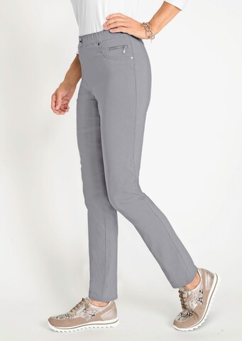 Goldner Slim fit Trousers 'Louisa' in Grey