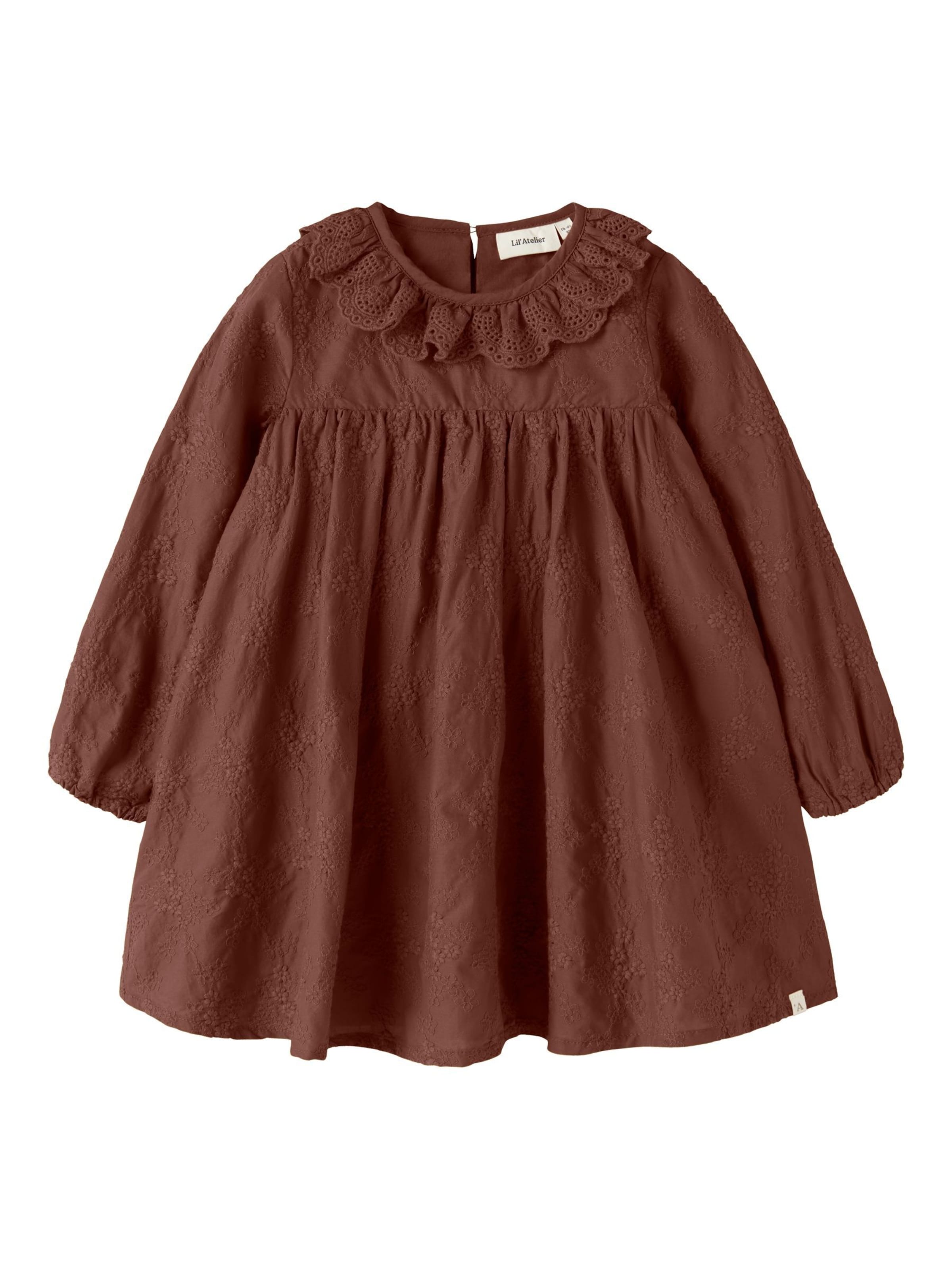 Lil'Atelier - Vestido en marrón: frente