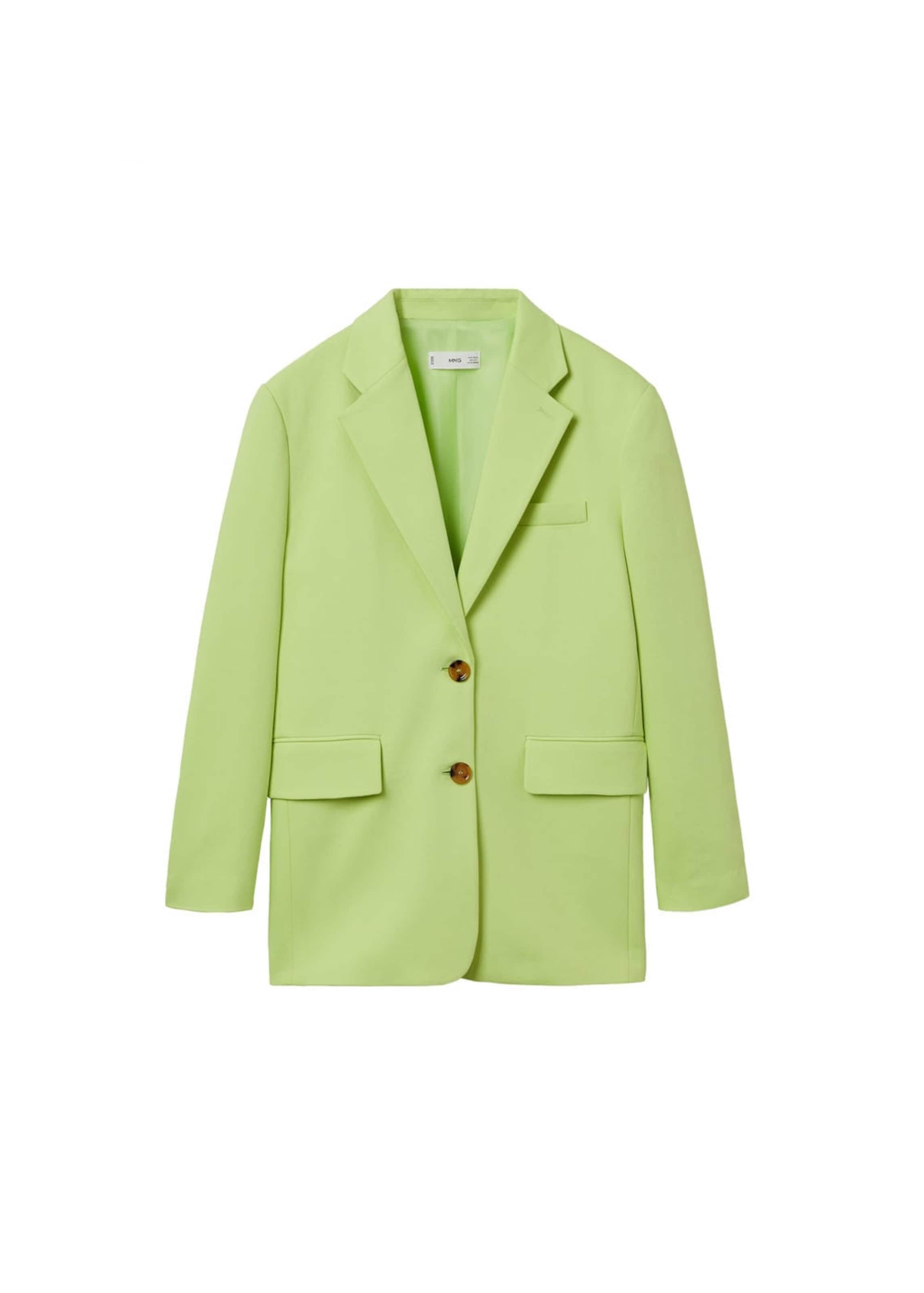 Blazer 'Ayca' di MANGO in verde: frontale