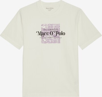 T-Shirt Marc O'Polo en blanc : devant