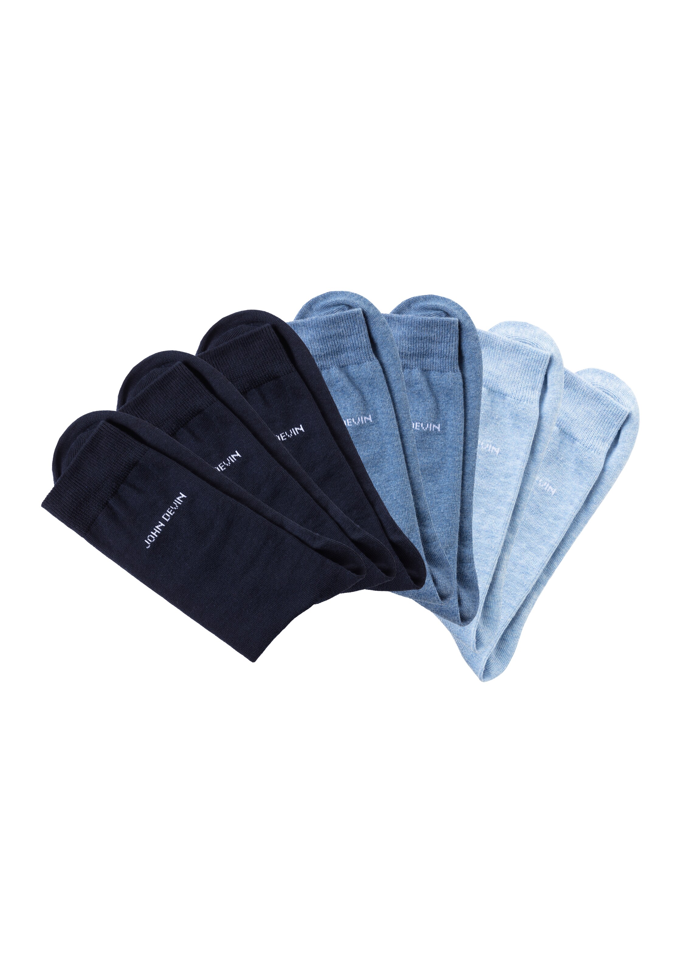 JOHN DEVIN Socken in Blau: Vorderseite