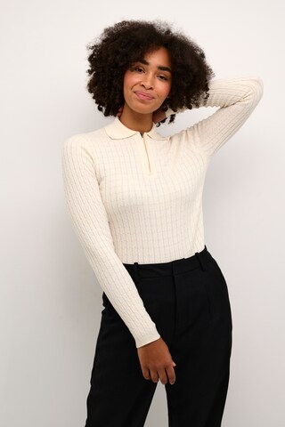 Pull-over 'KA Flora' Kaffe en beige : devant