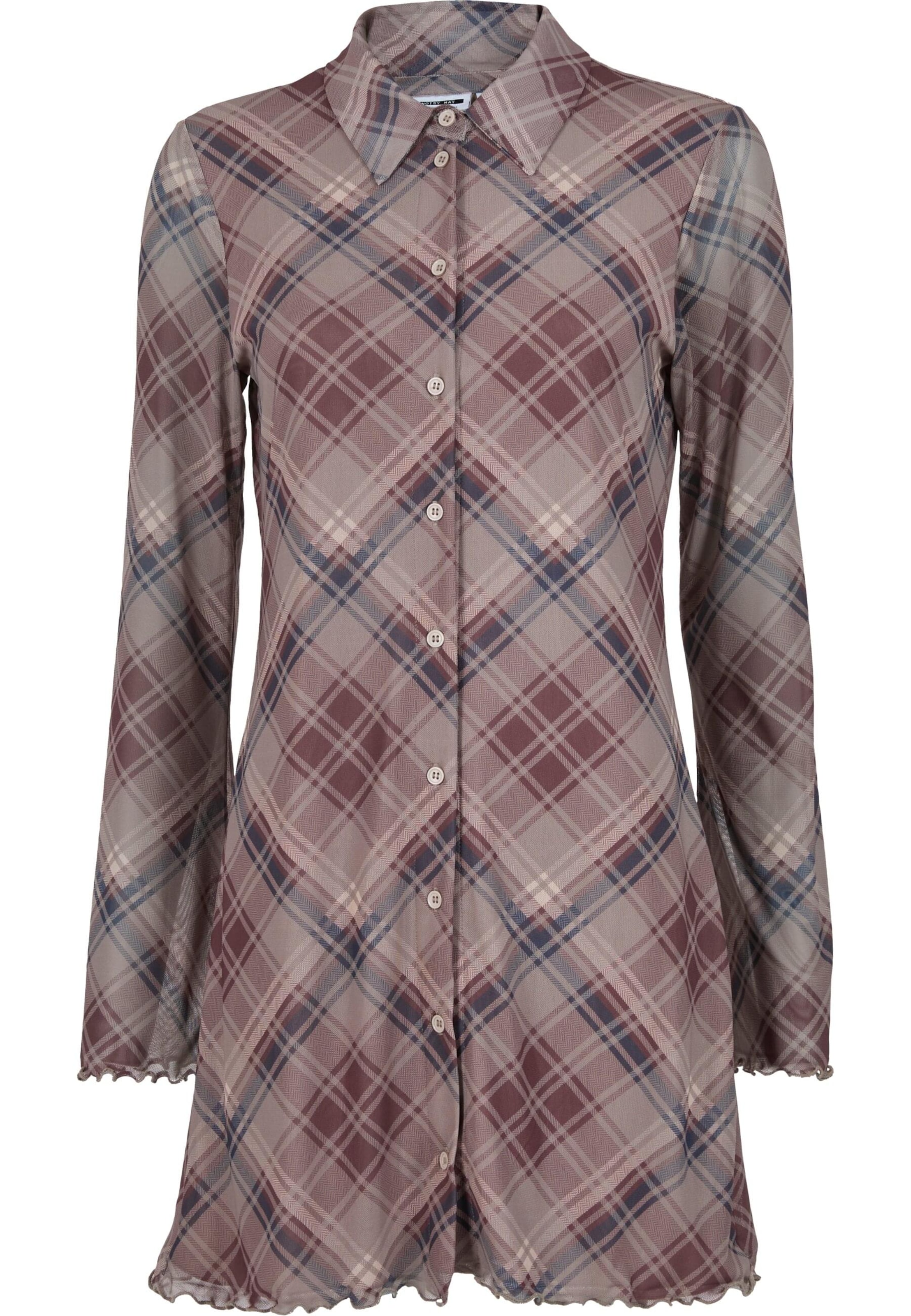 Abito camicia 'NMGracie' di Noisy may in grigio: frontale