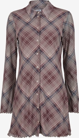 Robe-chemise 'NMGracie' Noisy may en gris : devant