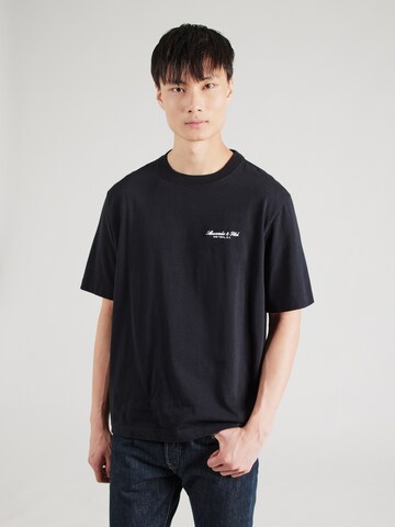 Abercrombie & Fitch - Camiseta 'EMEA' en negro: frente