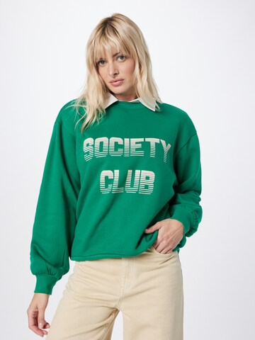 modström Sweatshirt 'Adine' in Green: front