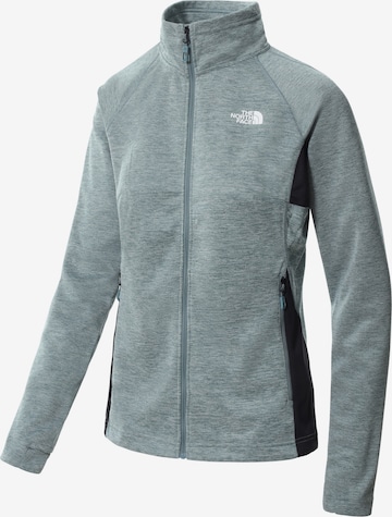 THE NORTH FACE Athletic Zip-Up Hoodie in Blue: front