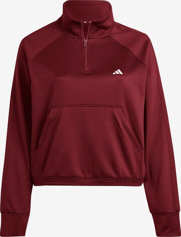 ADIDAS PERFORMANCE Athletic Sweatshirt in Red: front