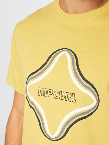 RIP CURL - Camiseta funcional 'REVIVAL VIBRATIONS' en amarillo