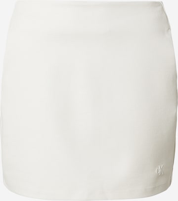 Jupe Calvin Klein Jeans en blanc : devant