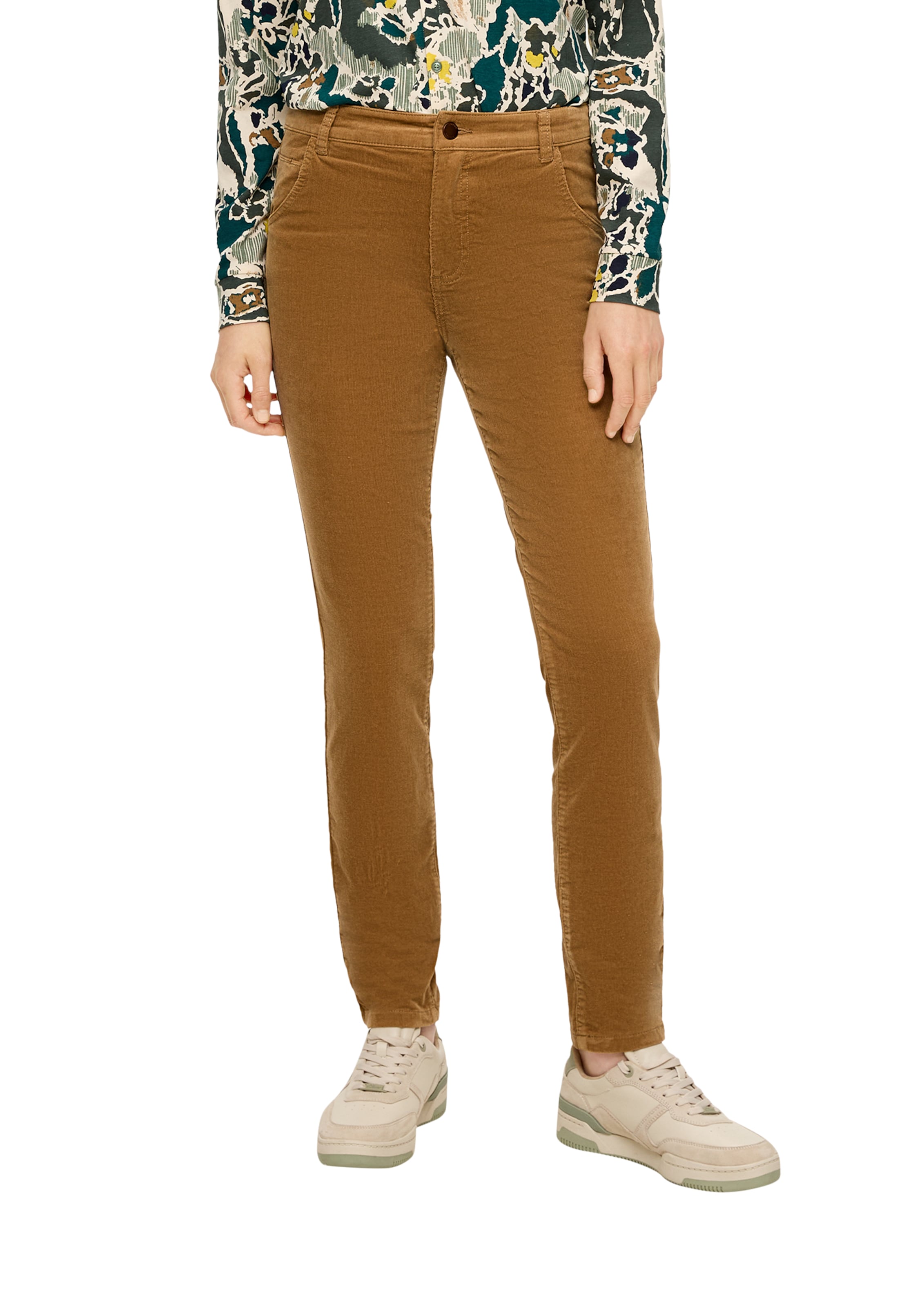 s.Oliver Slimfit Hose in Braun: Vorderseite