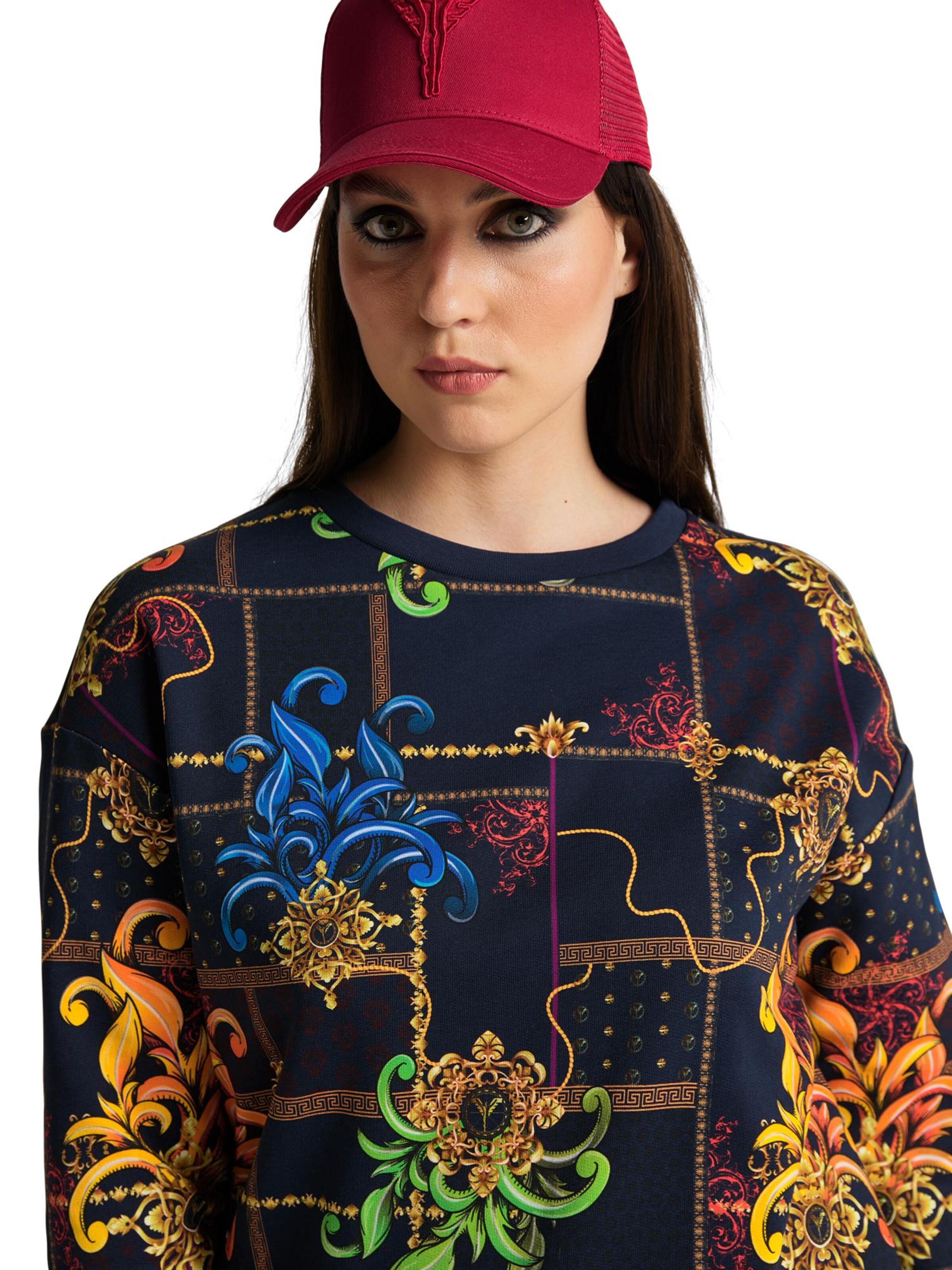 Carlo Colucci Cap ' Colussi ' in Red: front