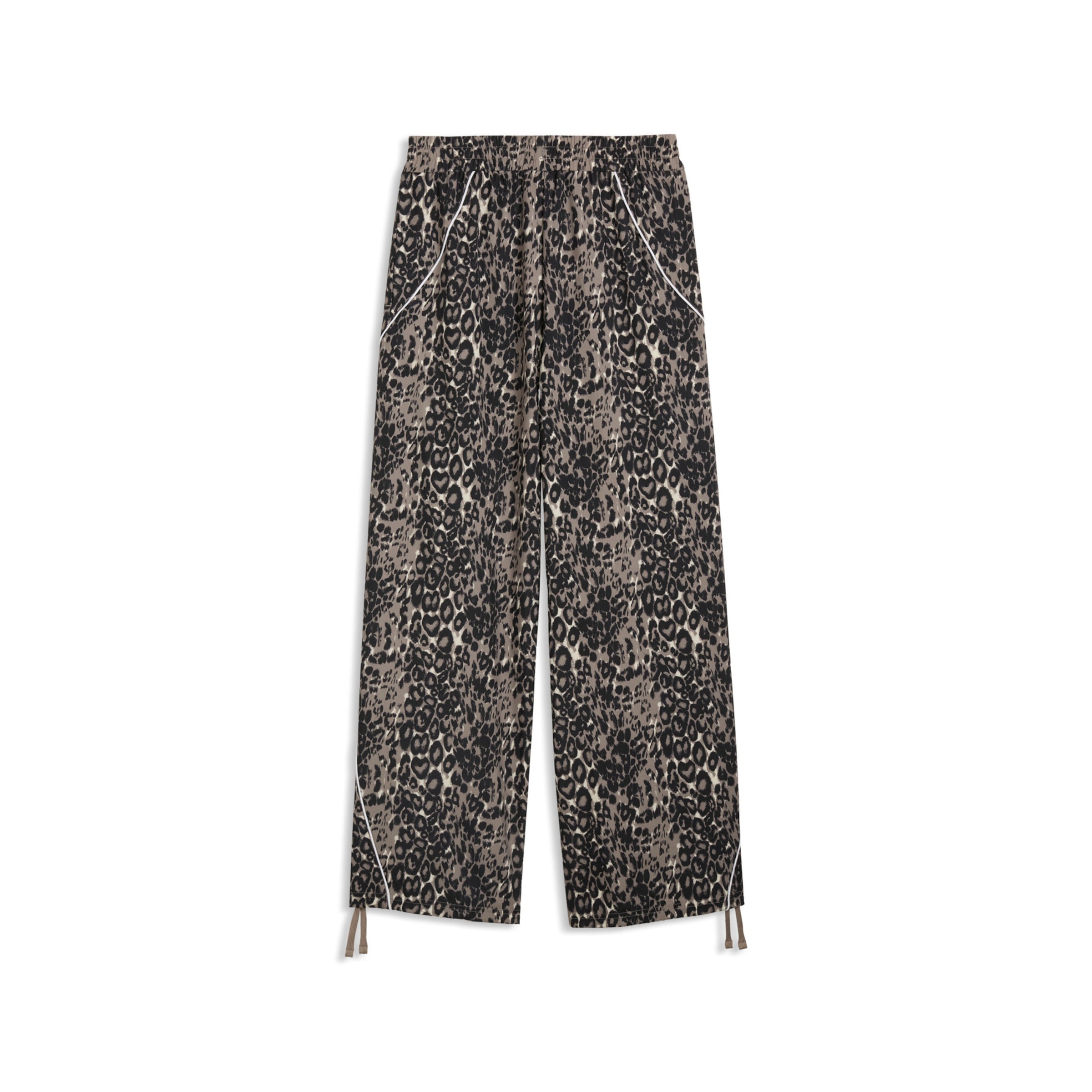 PUMA Wide leg Sportbroek in Bruin